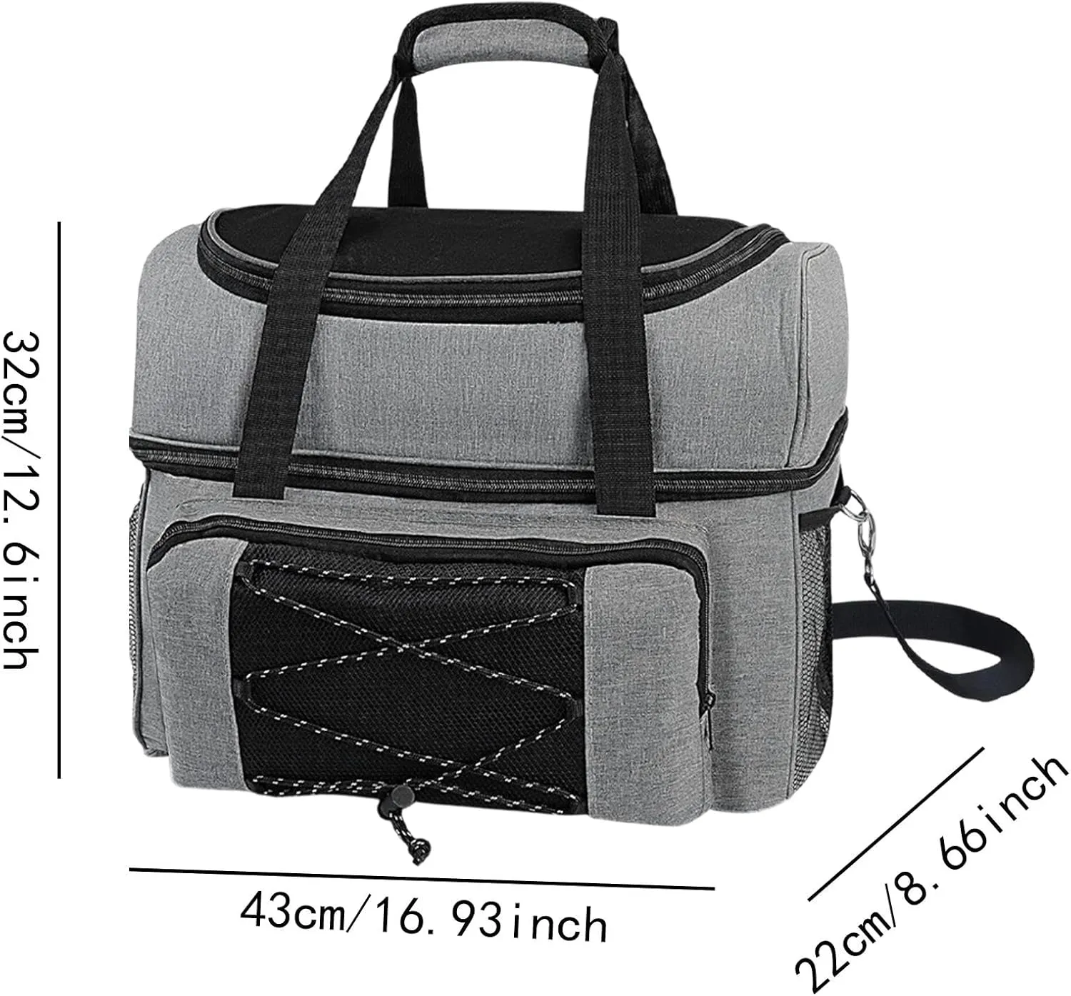 2 Ball Bowling Bag Bowling Tote Bowling Carry Bag for Women Men Practical Padded Ball Holder Organizer for Outdoor Activities