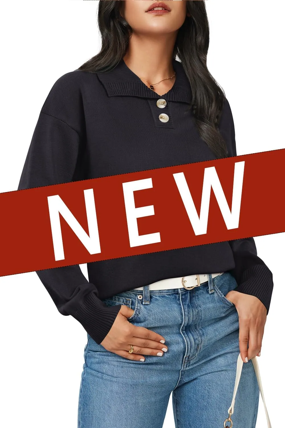 Arach&Cloz Womens Swaters 2024 Fall Fashion Outfits Long Sleeve Crewneck Knit Tops Ruffle Casual T-Shirts Cute Tees Blouses