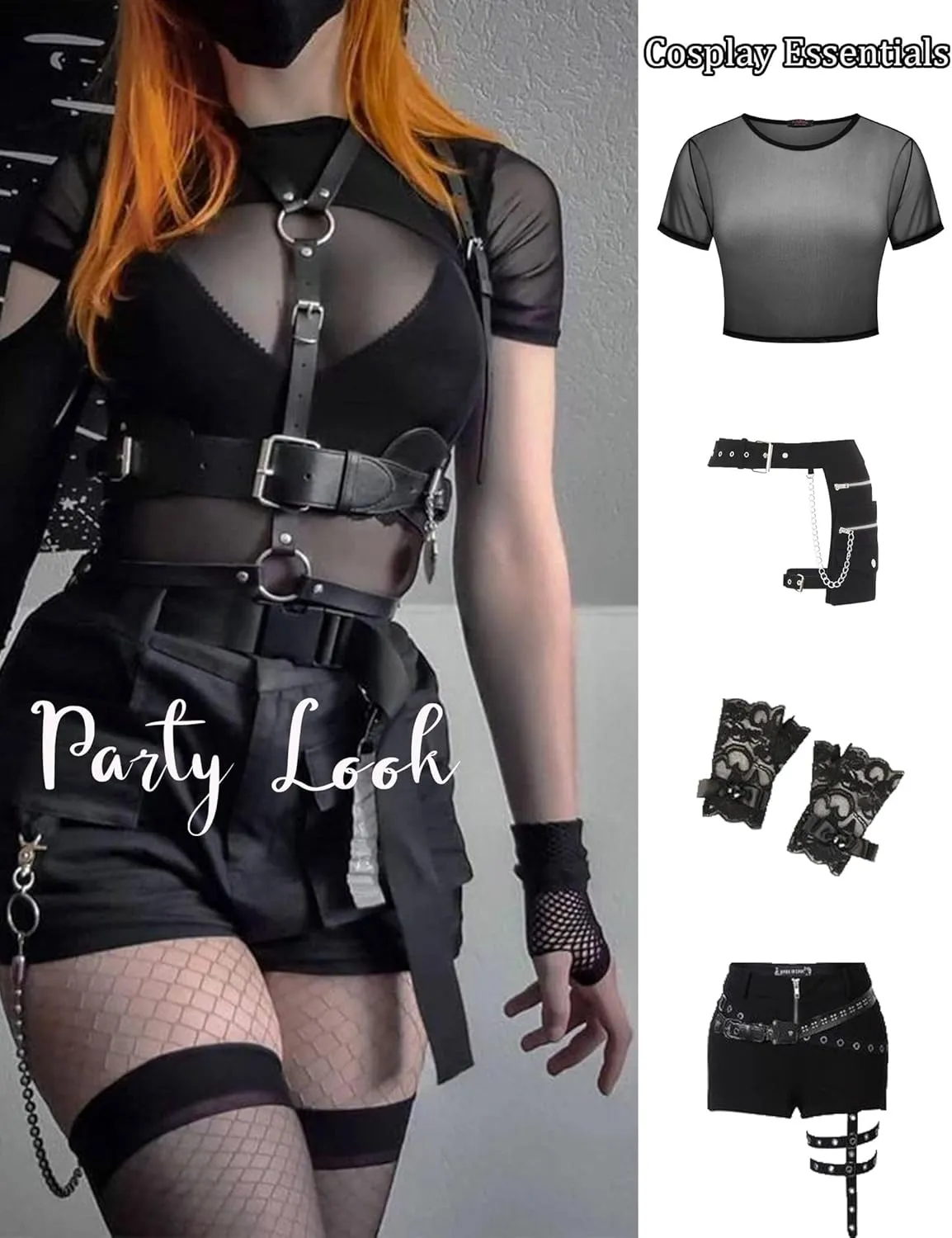 Avidlove Mesh Crop Top for Women Short Sleeve Bodycon Tees Y2k See Through Blouse O Neck Clubwear