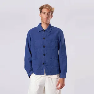 Baptista Linen Worker Jacket (Blue Linen)
