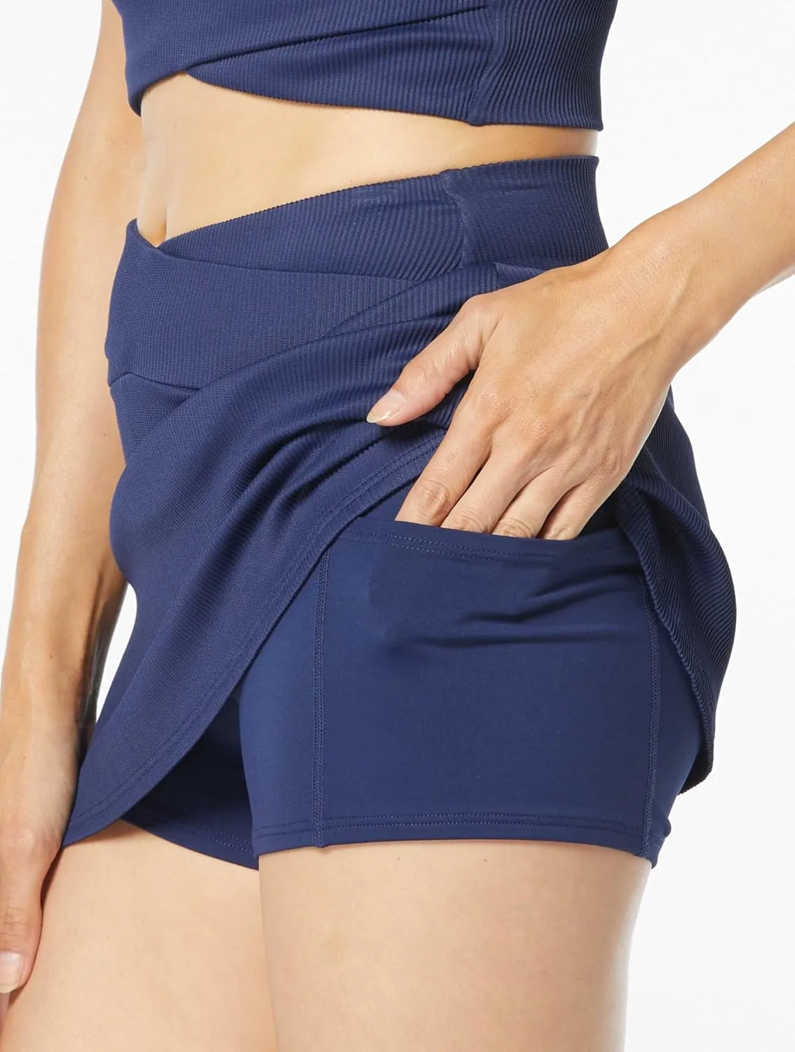 BEACH HOUSE Sport Delia High Waisted Swimsuit Skort  Swim, Tennis, Pickleball Skirt with Pocket in Under Shorts