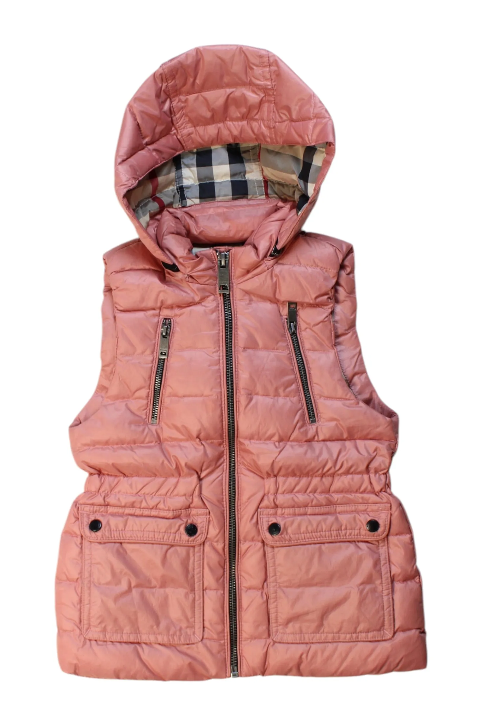 Burberry Quilted Hooded Vest 4T
