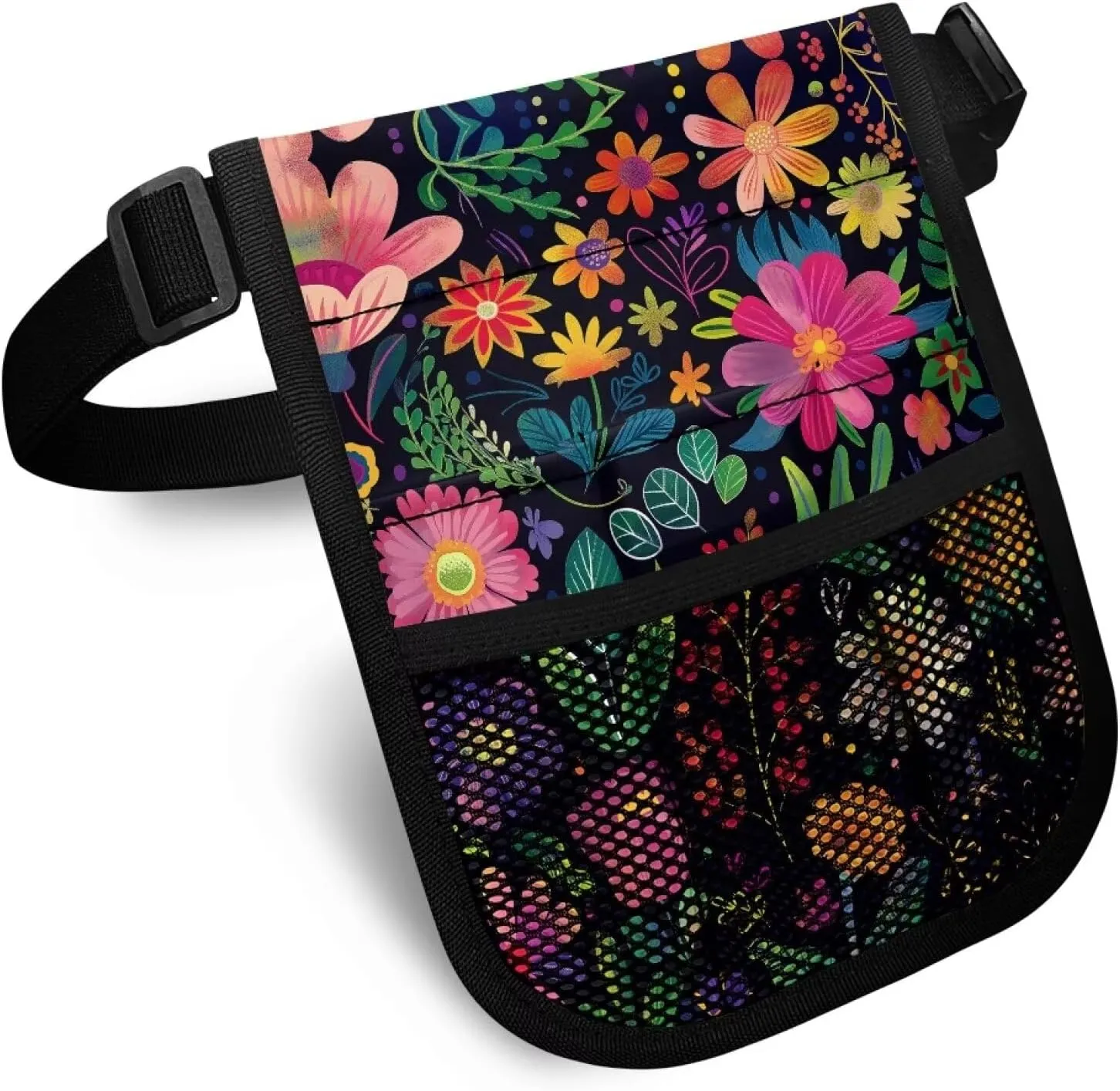 Cartoon Floral Nursing Essentials for Nurses Leaf Nurse Accessories for Work Storage Bag Tool Organizer Convenient Practical for Healthcare Industry Gifts Barber Customized Custom, Medium