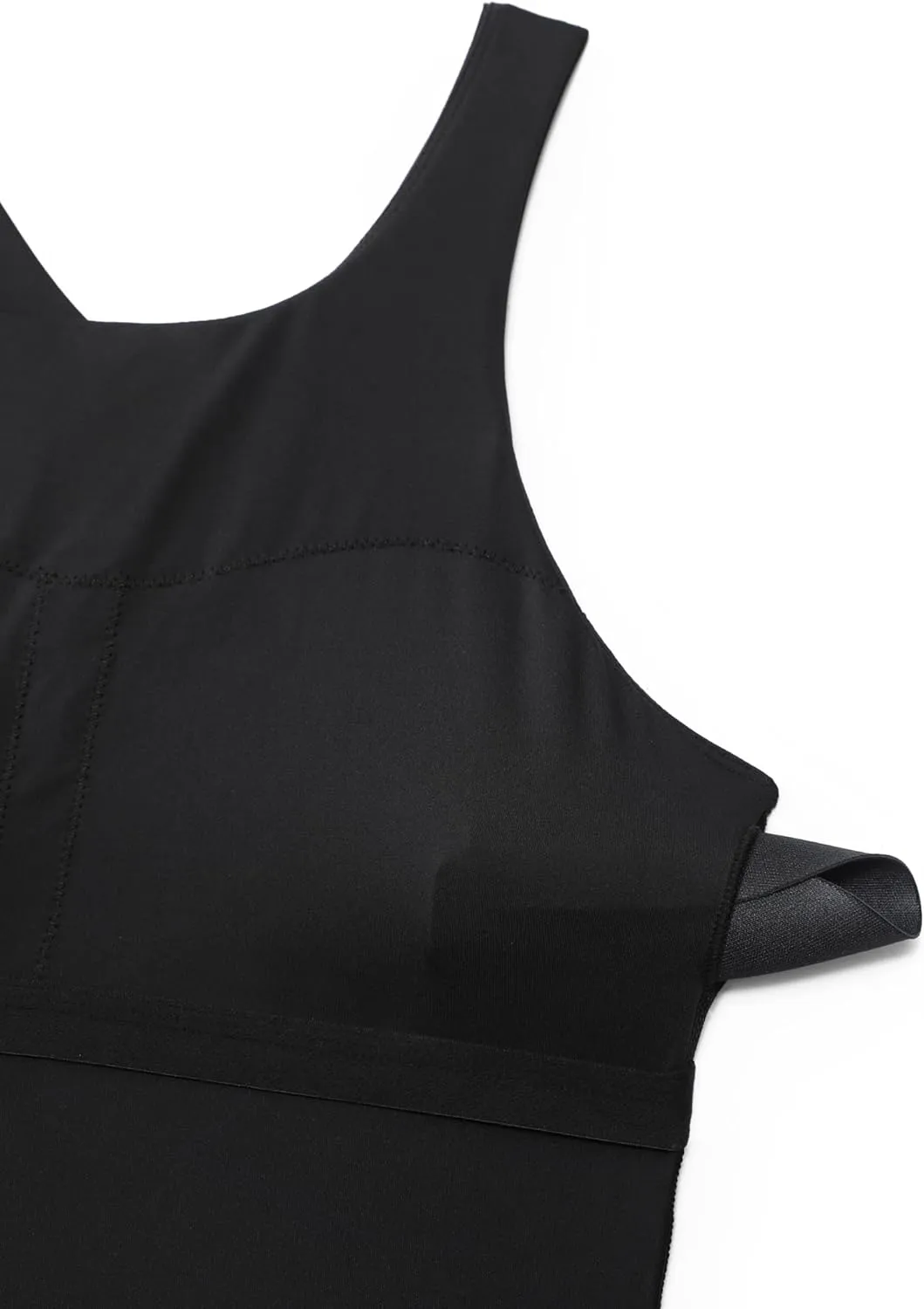CRZ YOGA Racerback Tankini Tops for Women High Neck Modest Bathing Swim Suits Sporty Tank Only No Bottom