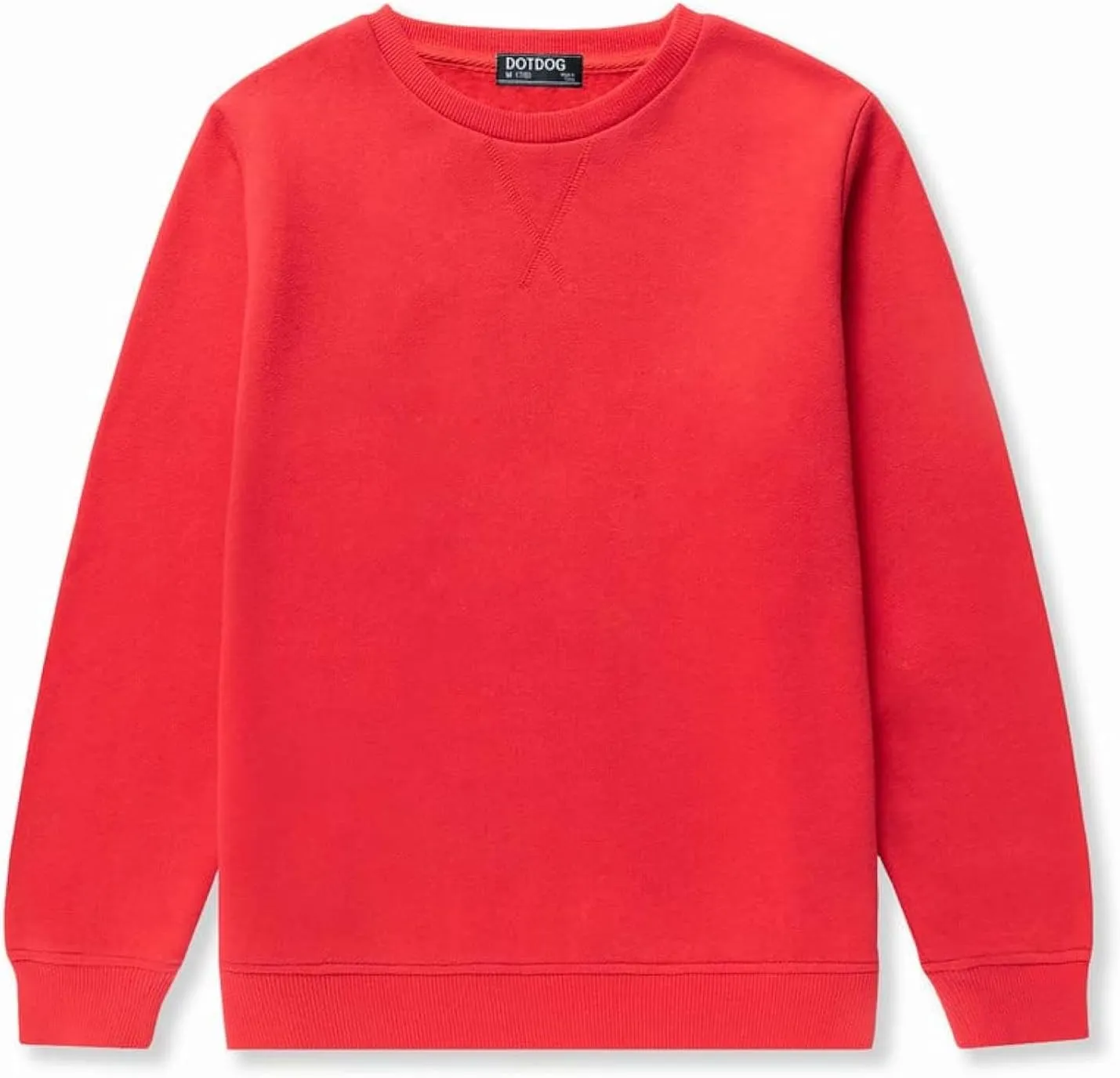 DOTDOG Unisex Youth Soft Brushed Fleece Basic Crewneck Pullover Sweatshirt for Boys or Girls (Age 3-12 Years)