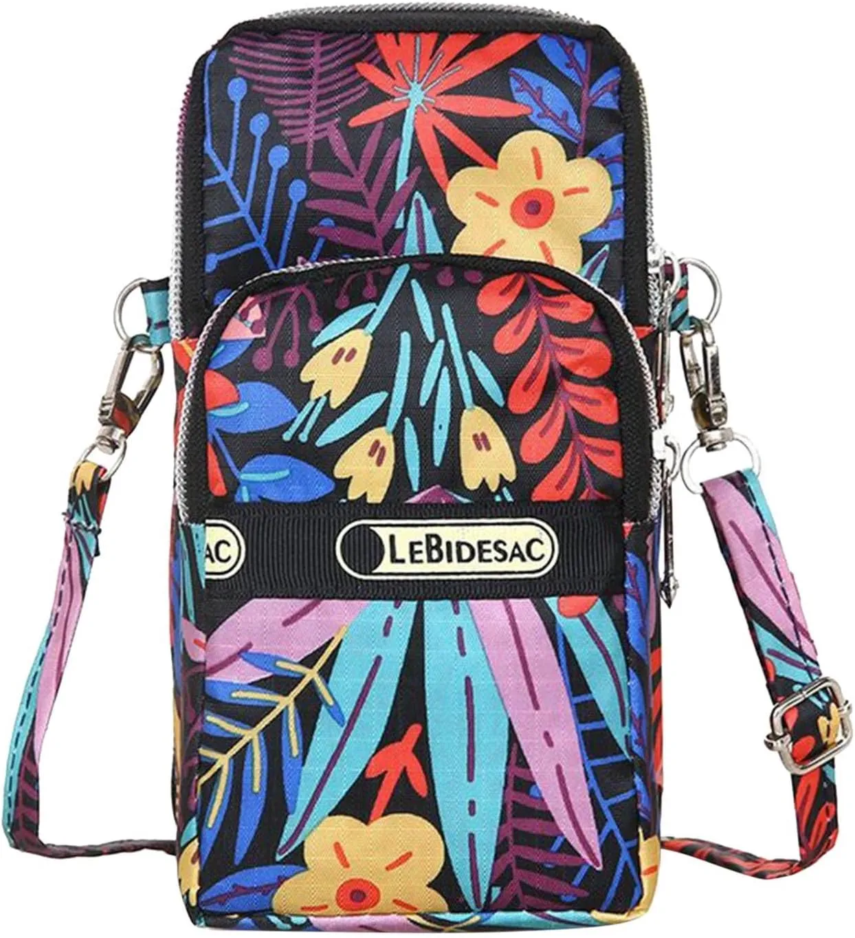 Fashion Neutral Nylon Water Proof Print Outdoor Sports Arm Bags Phone Bag Shoulder Bag Mens (I, One Size)