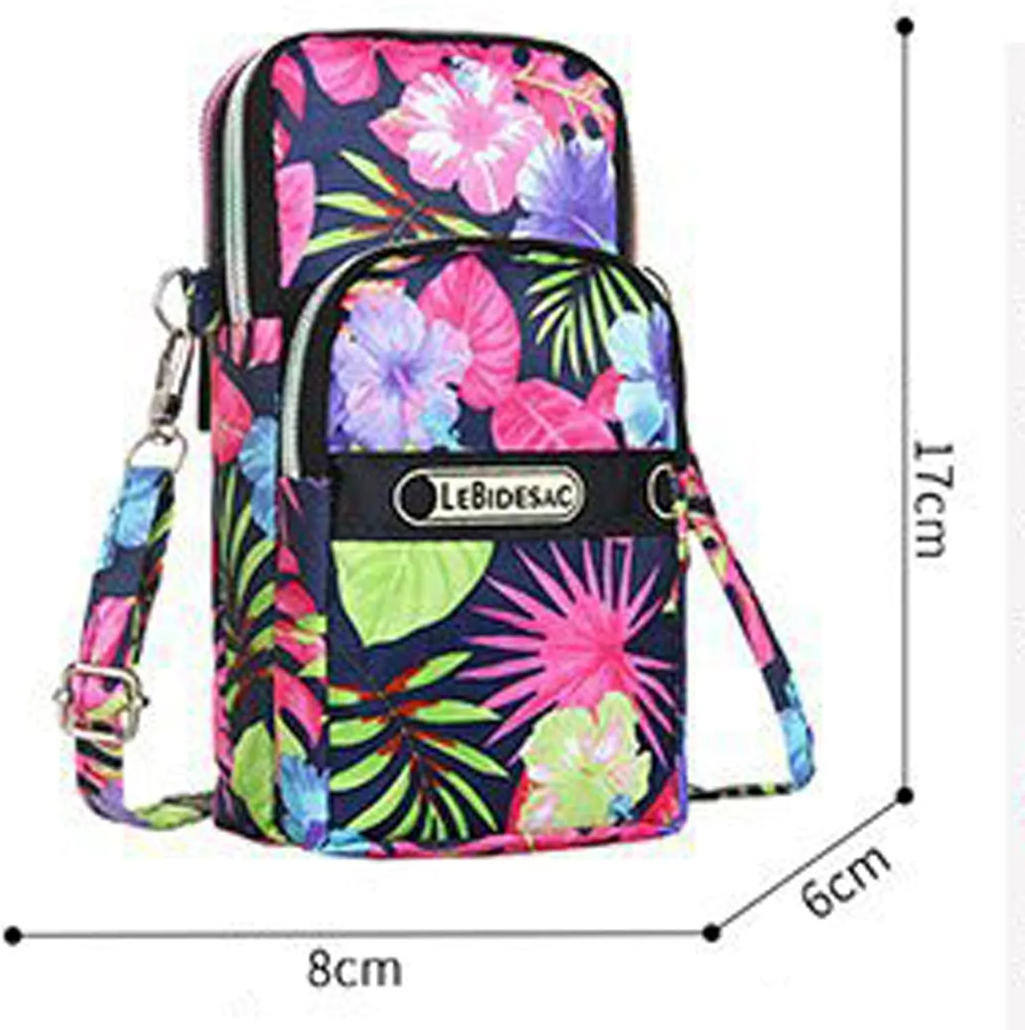 Fashion Neutral Nylon Water Proof Print Outdoor Sports Arm Bags Phone Bag Shoulder Bag Mens (I, One Size)