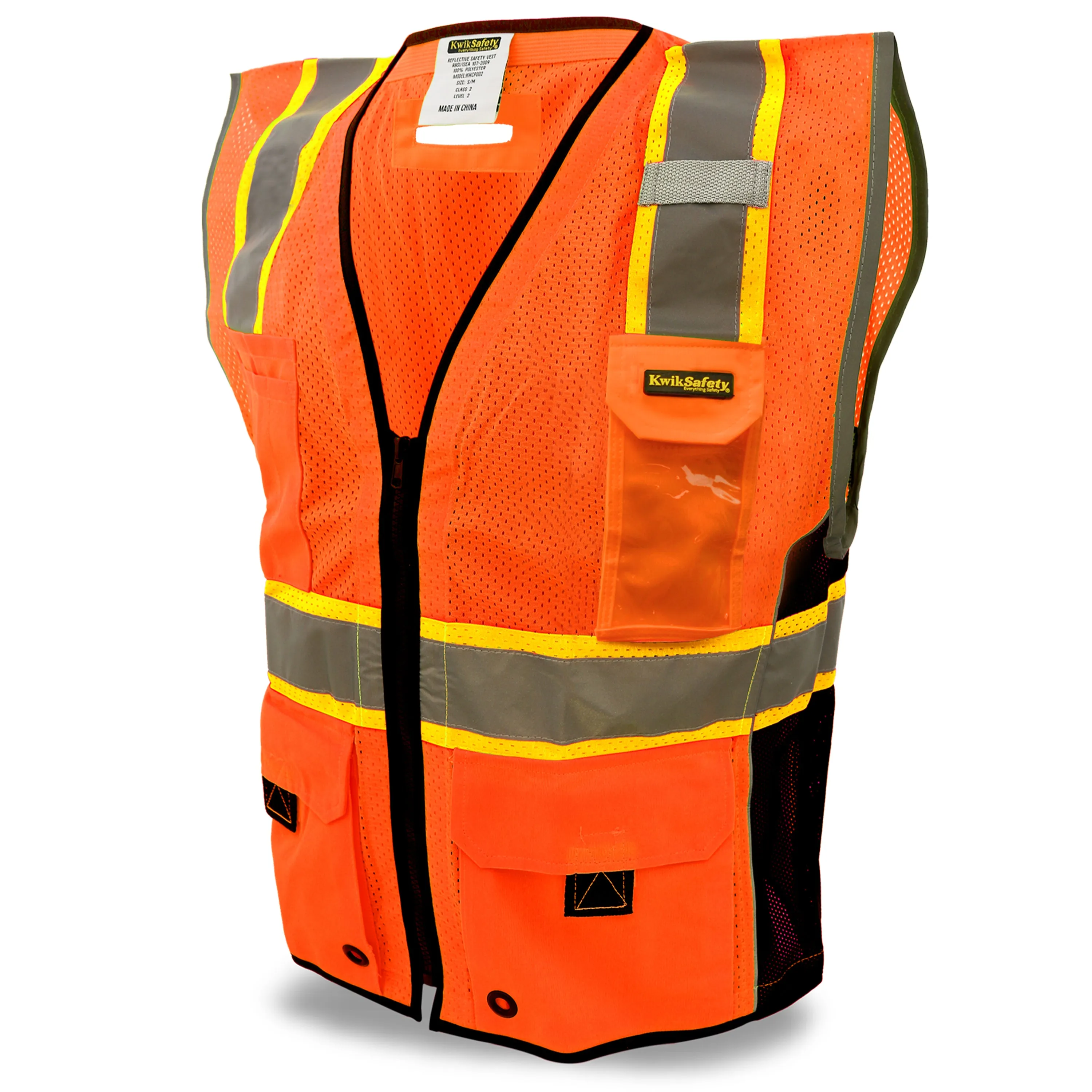 KwikSafety GRAND KAHUNA | ANSI Class 2 Premium Safety Vest - Model No.: KS3306