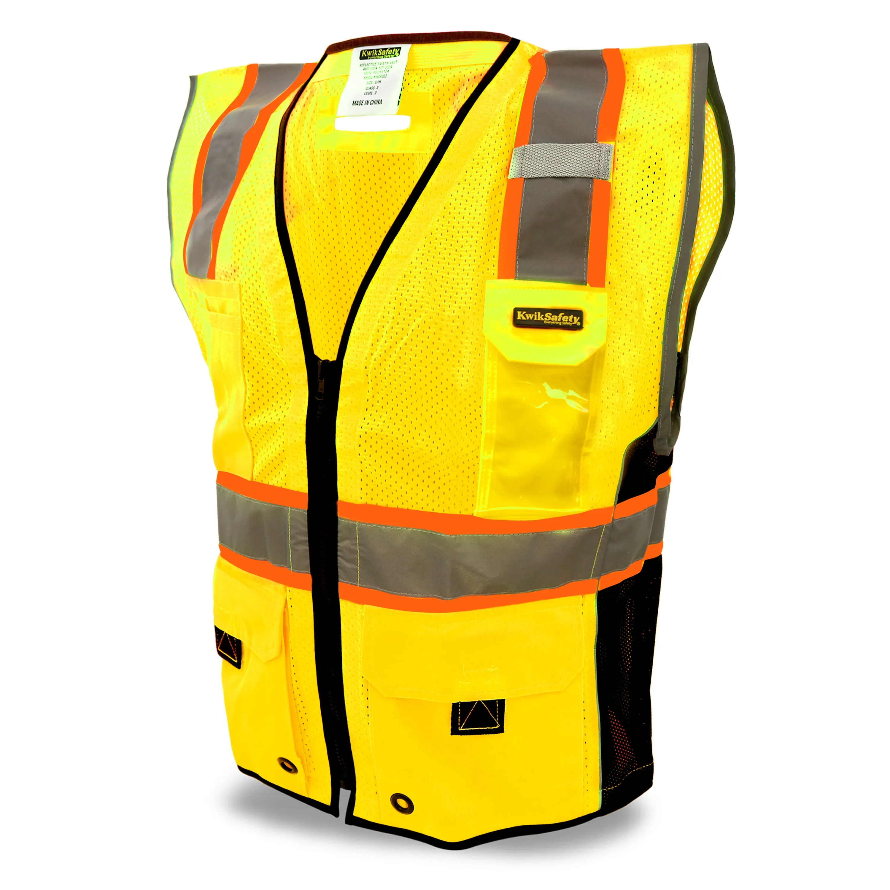 KwikSafety GRAND KAHUNA | ANSI Class 2 Premium Safety Vest - Model No.: KS3306