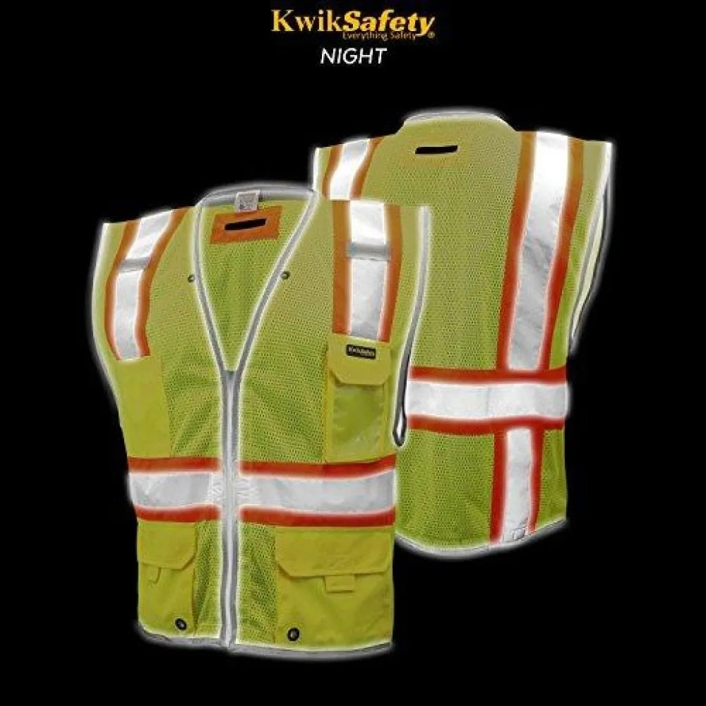 KwikSafety IMPERIAL | ANSI OSHA Class 2 Safety Vest - Model No.: KS3307