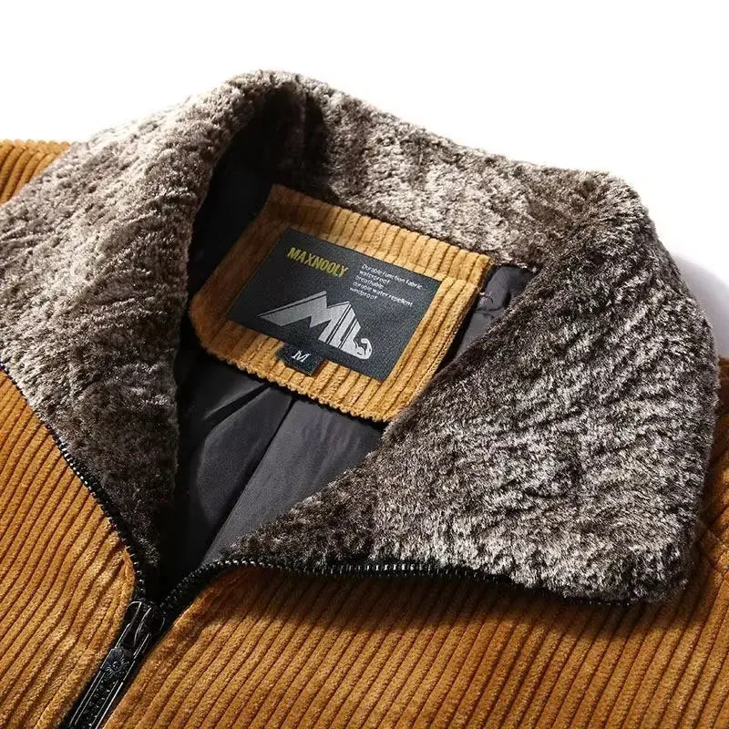 Mens Thick Winter Jacket Men Male Thermal Windbreaker plus Size r Corduroy Jackets Casualwear
