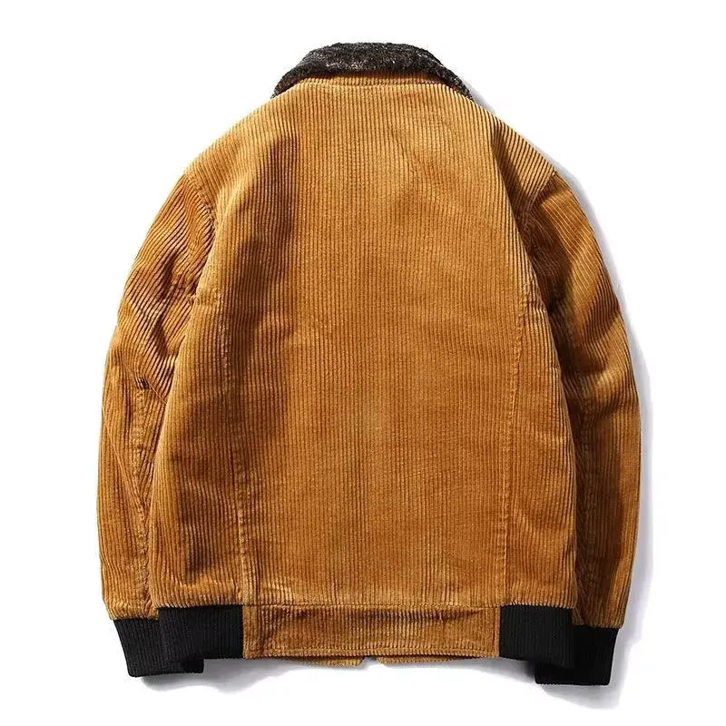 Mens Thick Winter Jacket Men Male Thermal Windbreaker plus Size r Corduroy Jackets Casualwear