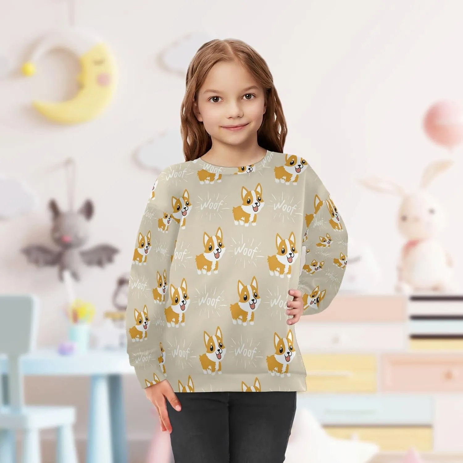 Plaaee Kids Crewneck Long Sleeve Fleece Sweatshirt Pullover Top for Boys or Girls Monster Trucks Car Prints 4T