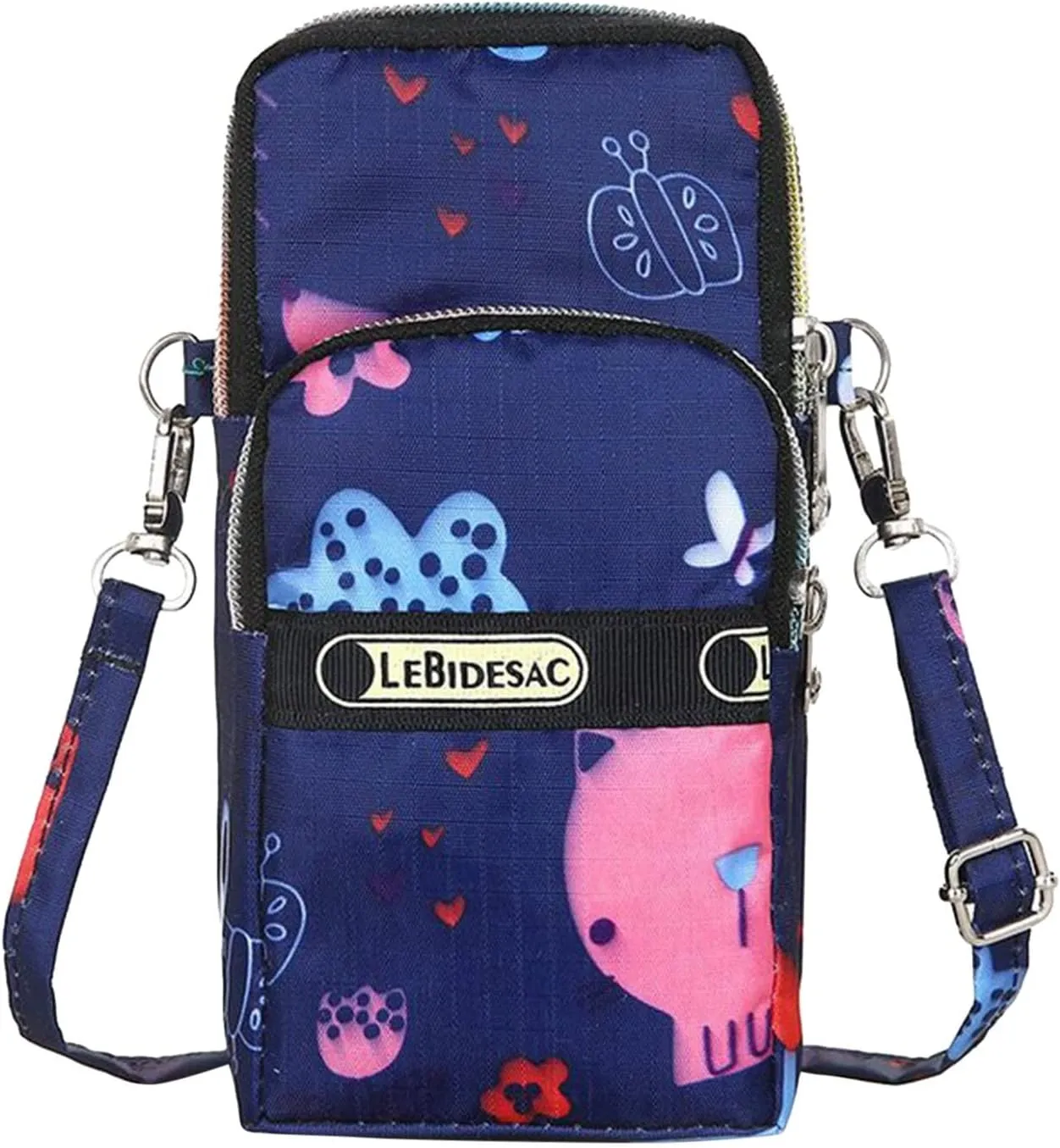 Purses for Women Fashion Neutral Nylon Water Proof Students Print Outdoor Sports Arm Bag Phone Bag Shoulder