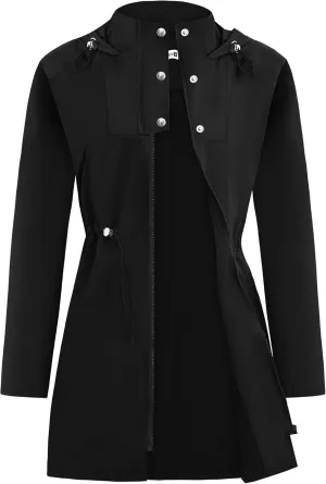 Raincoat Women Waterproof Long Hooded Rain Jacket Climbing Outdoor Trench Coats Windbreaker Travel Jacket