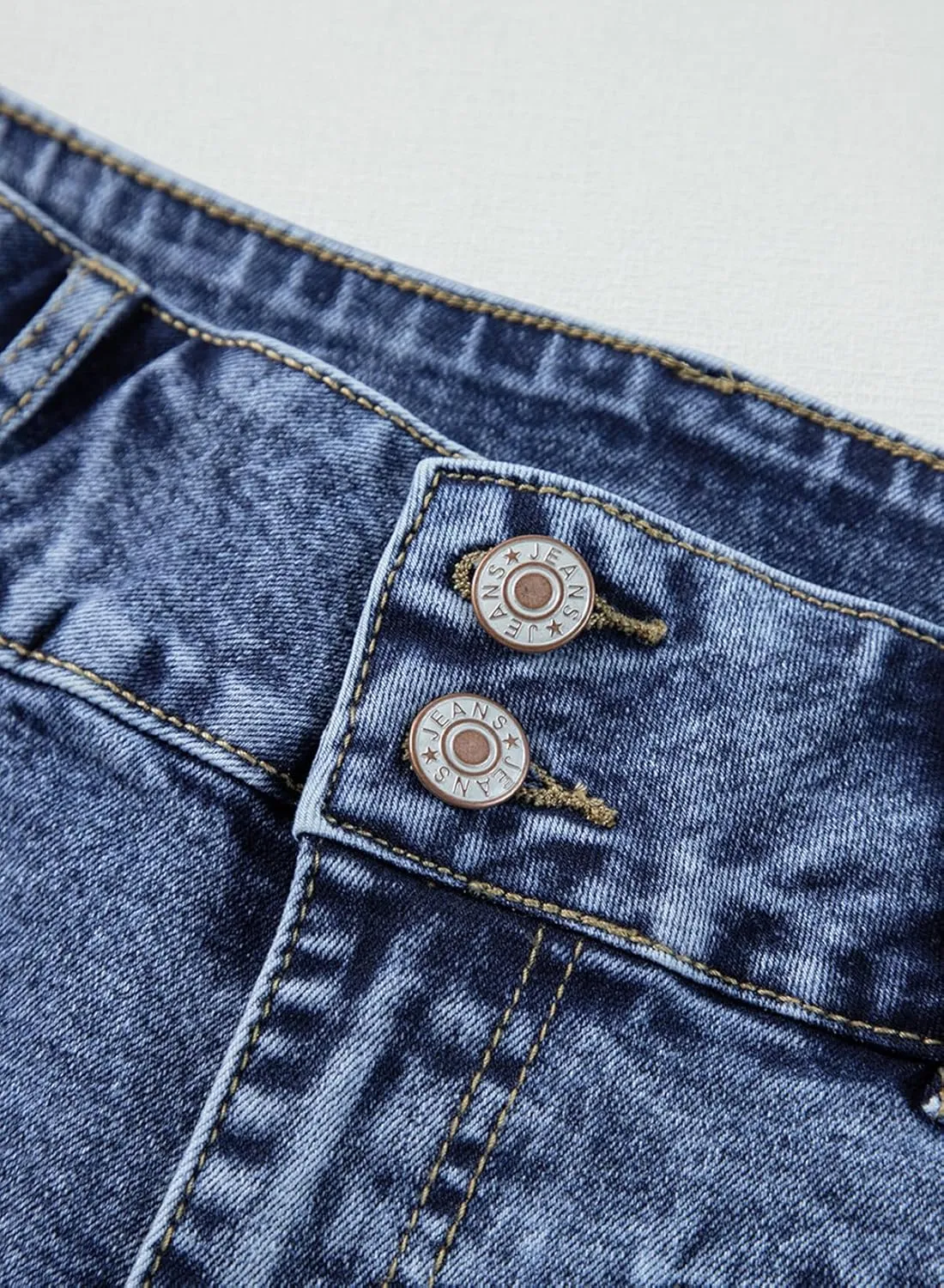 Sidefeel Women's Jeans High Waisted Straight Leg Stretchy Jeans Trendy Welt Pockets Loose Wide Leg Zimbaplatinum Denim Pants