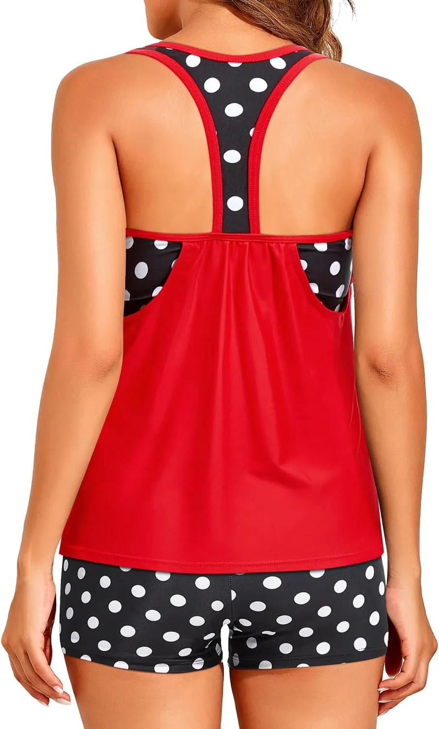 Tempt Me Women Tankini Swimsuits with Shorts - Two Piece Tummy Control Bathing Suit Racerback Sporty Swimwear 2025
