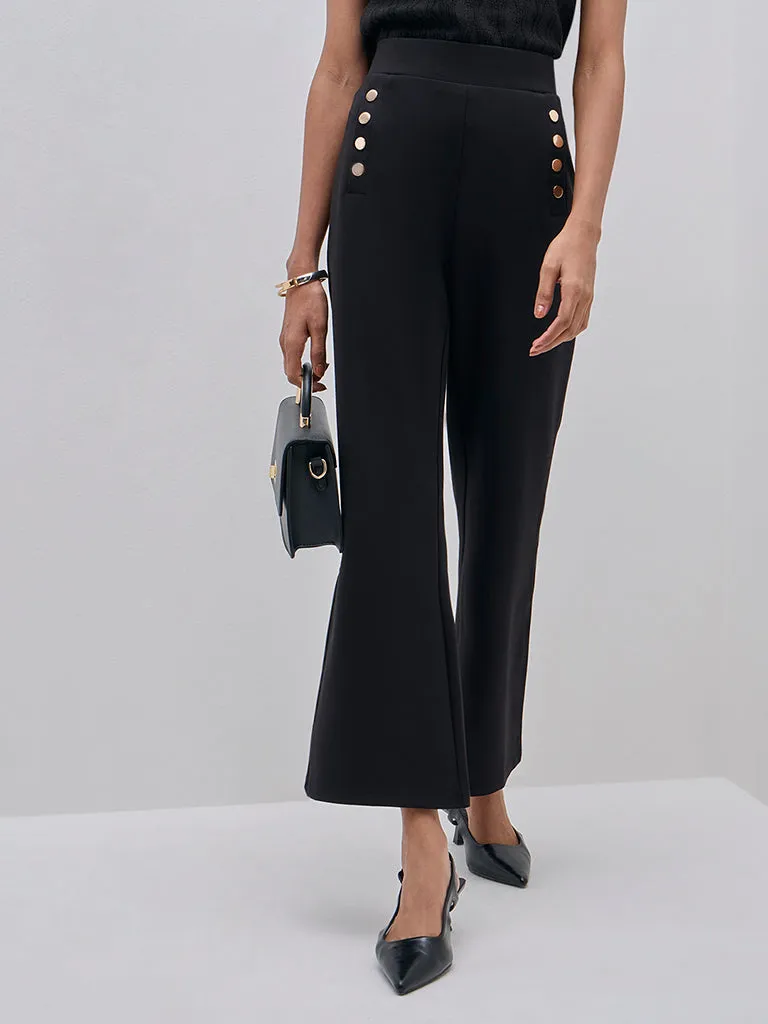 Wardrobe Black High-Rise Trousers