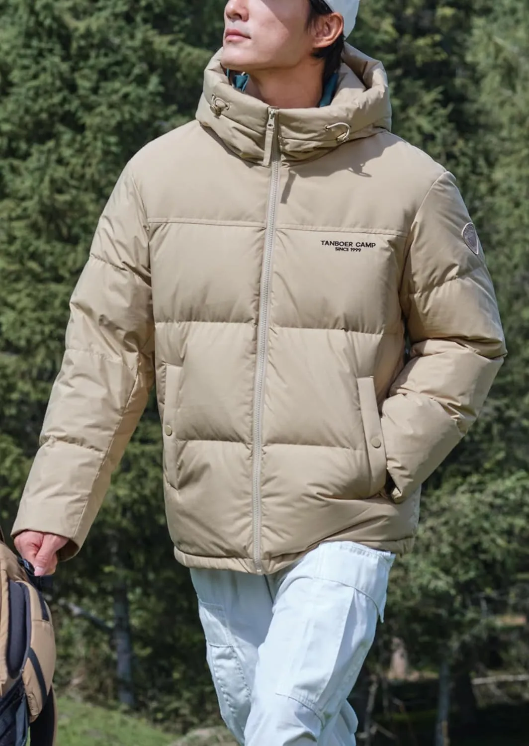 Winter Jackets for Men Thickened Puffer Jacket Hooded Windproof Quilted Warm Down Coats for Cold Weather