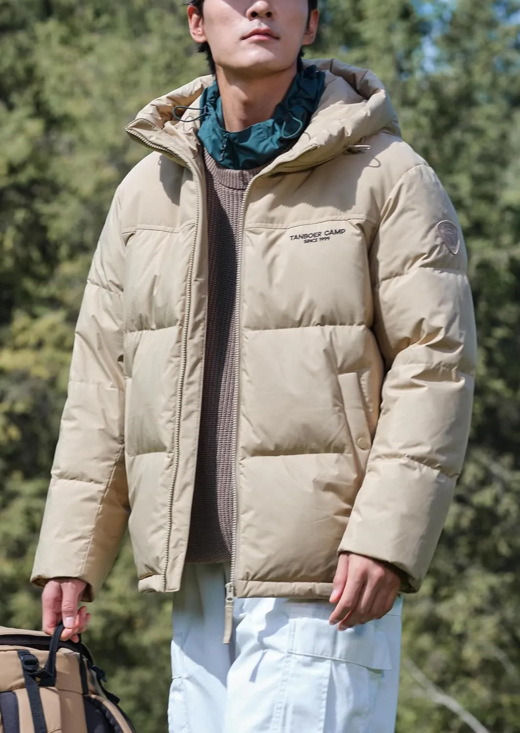 Winter Jackets for Men Thickened Puffer Jacket Hooded Windproof Quilted Warm Down Coats for Cold Weather