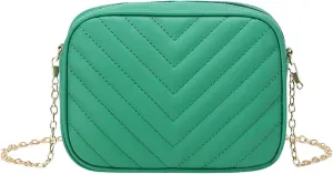 Women Messenger Bag Fashion Simple Trend Chain Shoulder Bag Purse Practical Teal Messenger Bags (Green, One Size)