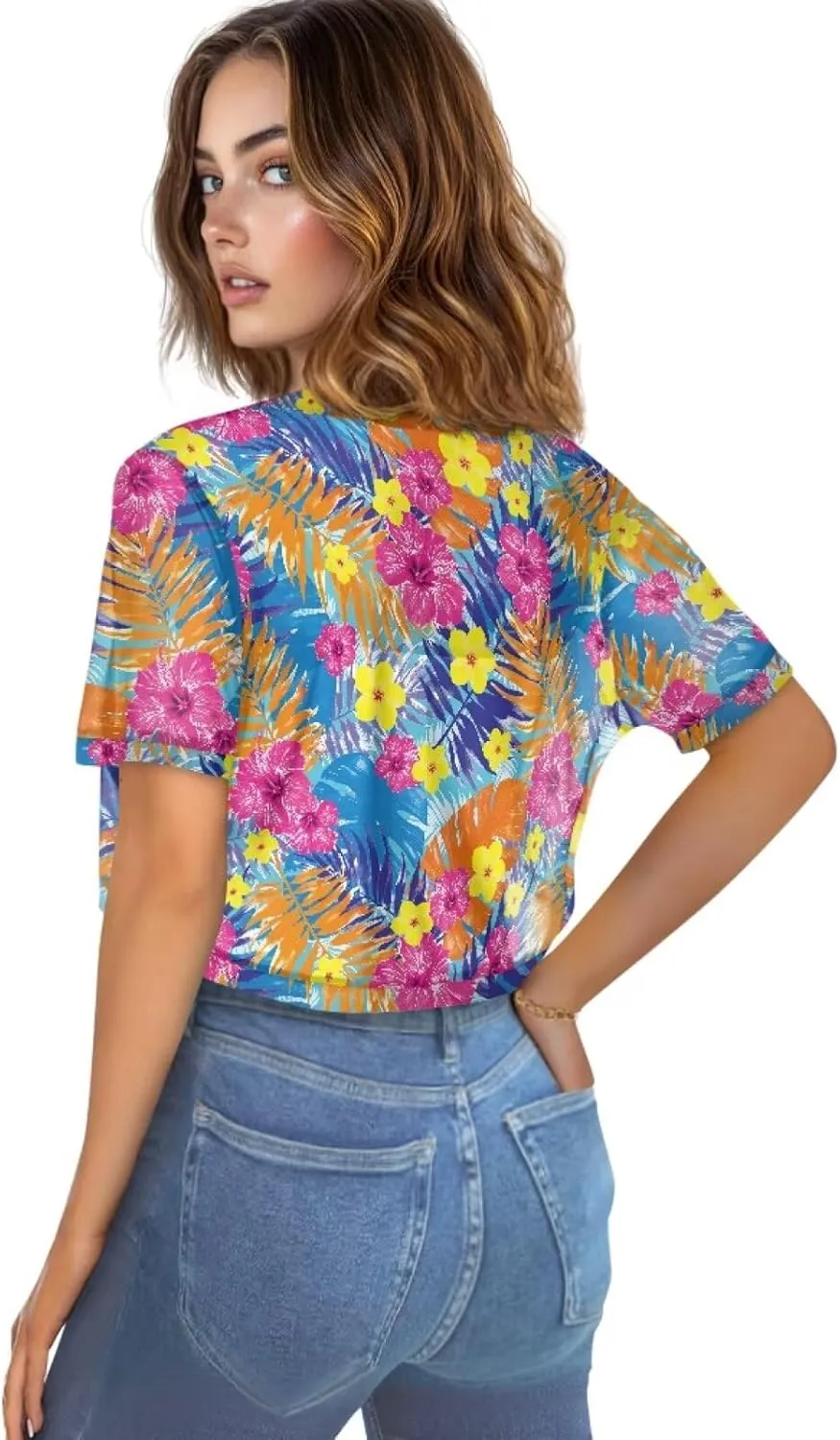 Womens Short Sleeve Cardigans Lightweight Summer Cardigan Trendy Bolero Shrug Cute Floral Cardigan Sheer Bolero