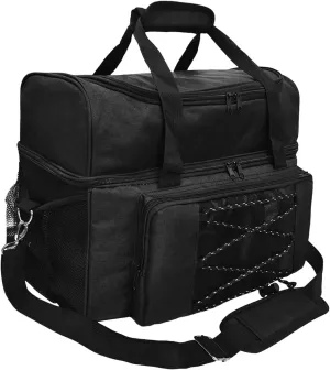 Yiju Bowling Bag for 2 Balls Bowling Ball Storage Bag with Handle Practical Bowling Carry Bag Bowling Tote for Gym Outdoor Sports